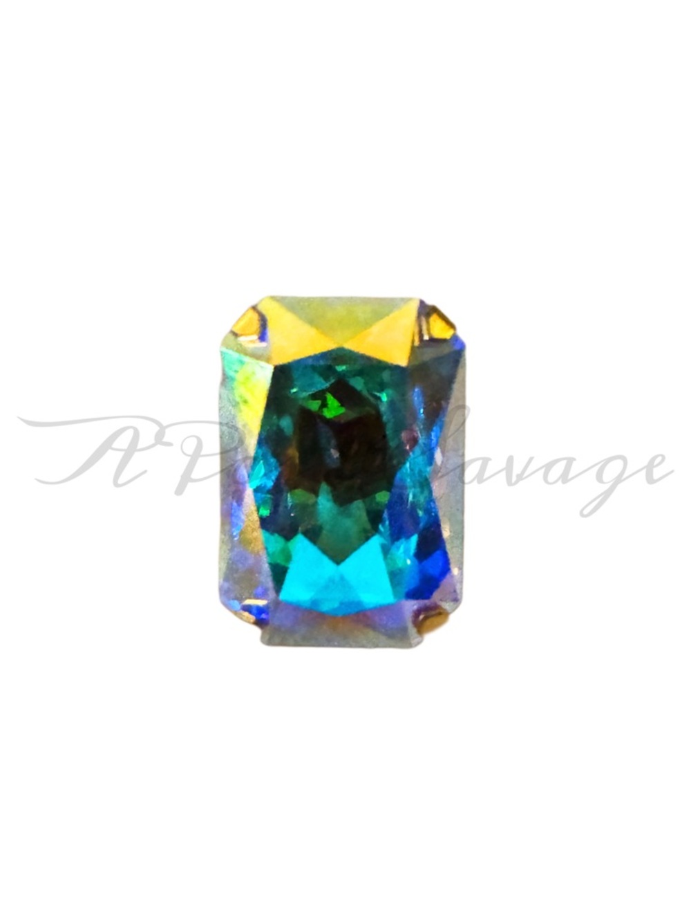 Crystal Rainbow Aurora Borealis Gold Plated Ring